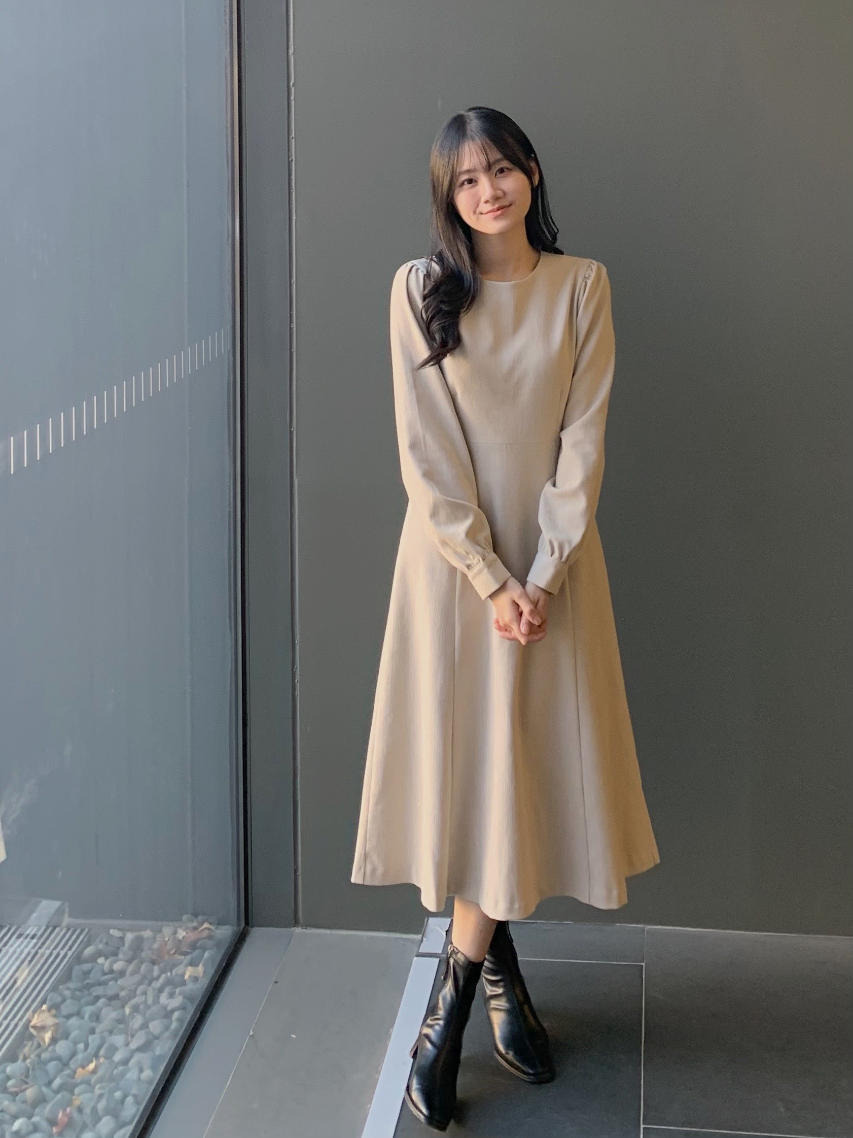 冬季暖暖簡約洋裝