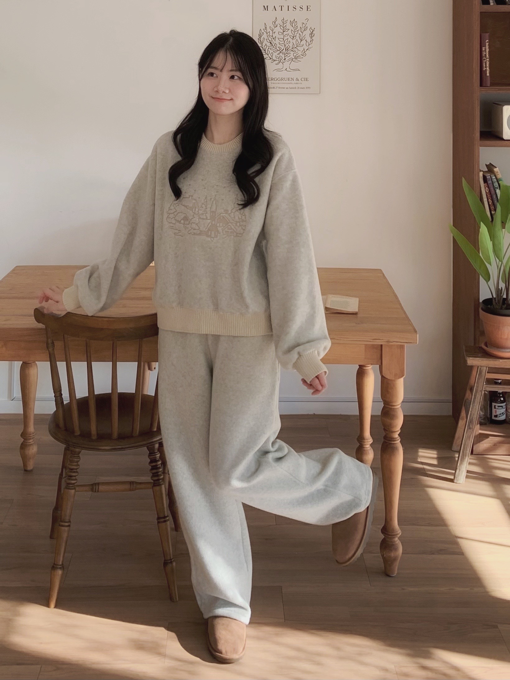 That's mine毛絨磨毛繭型褲