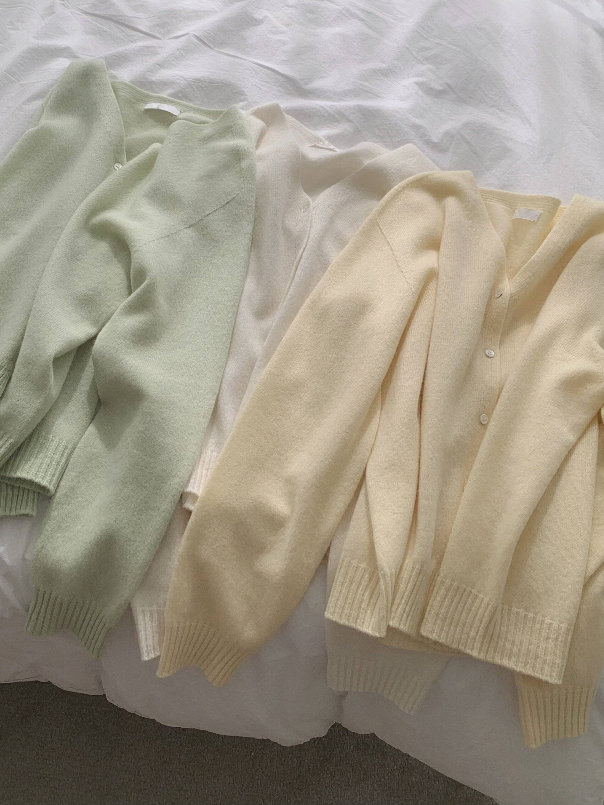 WHOLEGARMENT夢幻色調親膚針織衫